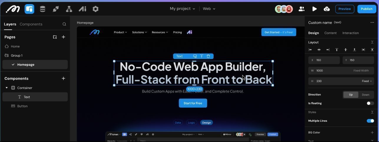 Momen: Making AI App Building Approachable, Accessible, and Enjoyable